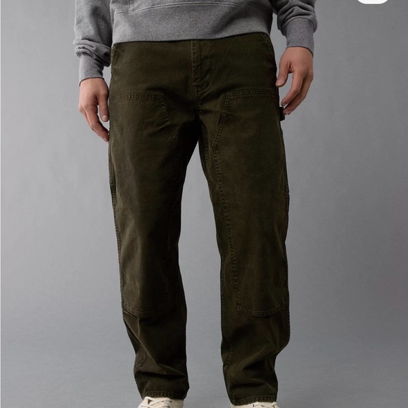 American Eagle Outfitters Other - AE Flex Men's Olive Carpenter Pants